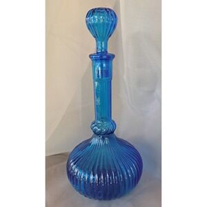 Empoli Blue Hot Air Balloon Genie Bottle Decanter